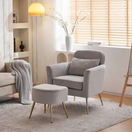 PlushPanache Velvet Chair