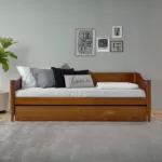 LunaLuxe Luxurious Wood Daybed Oasis