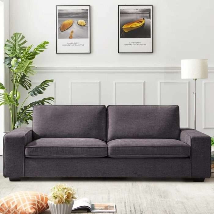 Azure Allure Fabric Sofa