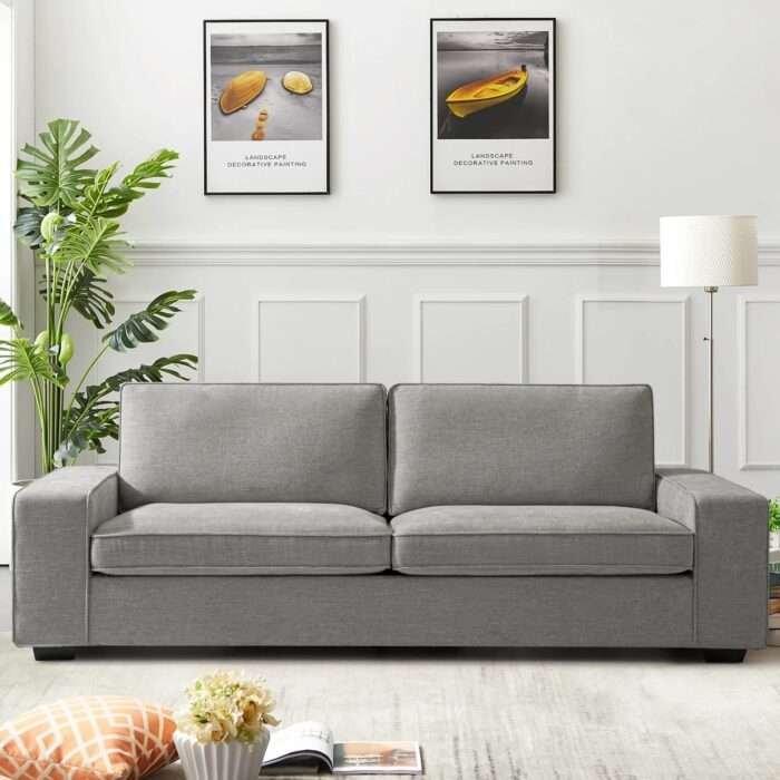 Azure Allure Fabric Sofa