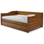 LunaLuxe Luxurious Wood Daybed Oasis