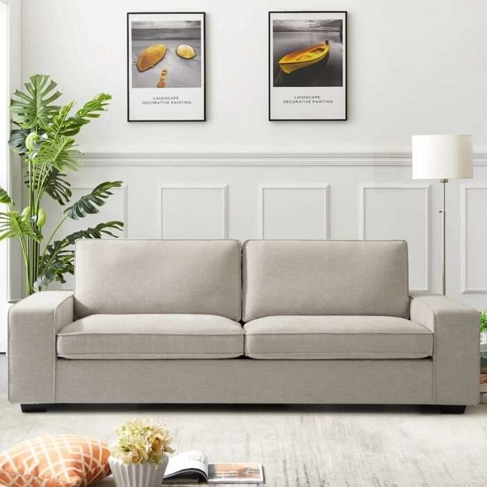 Azure Allure Fabric Sofa