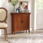 PlushPanache Velvet Foyer Cabinet