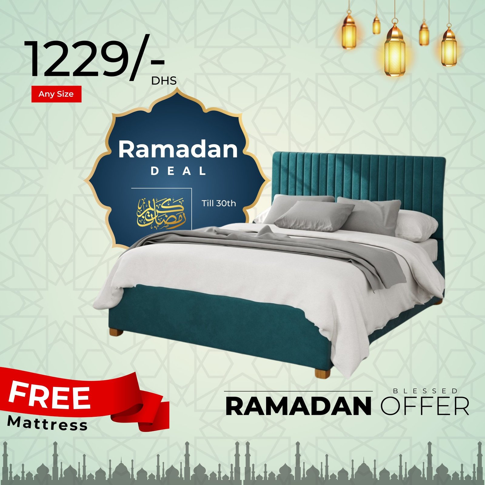 ramadan offer 1229 beds bedroom cheapest beds Dubai UAE