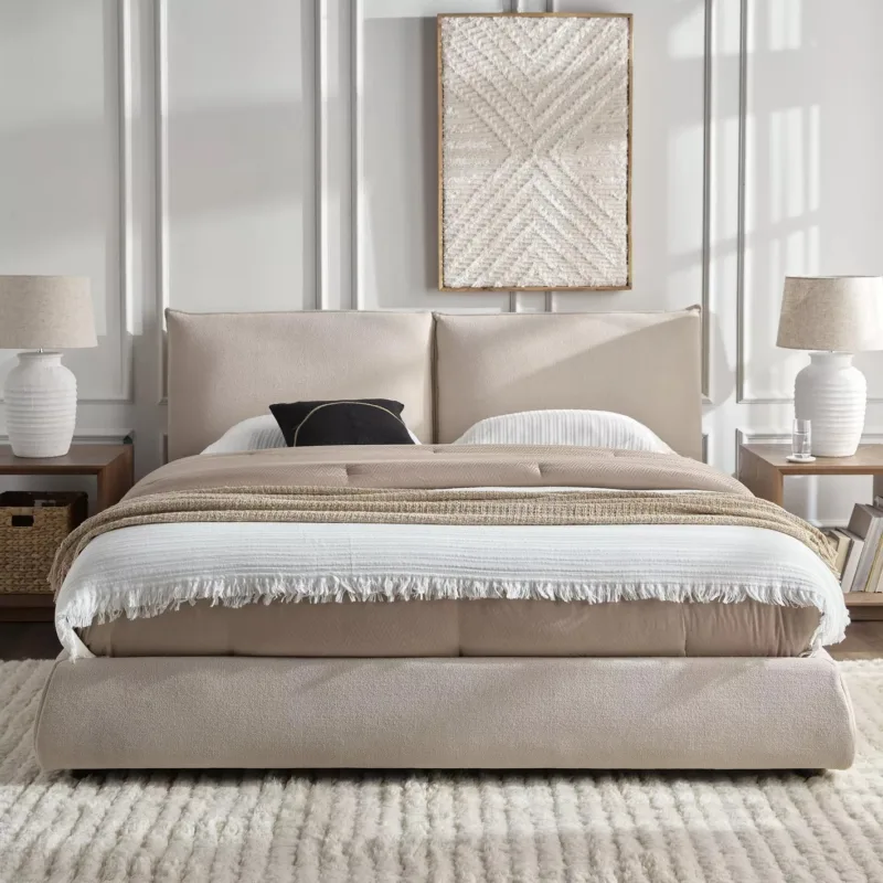 winter sale 35% off furniture in UAE Dubai Double Cushion Headboard Bed
