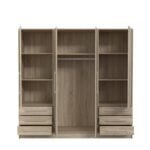 Modern Oasis 6 Doors Wardrobe