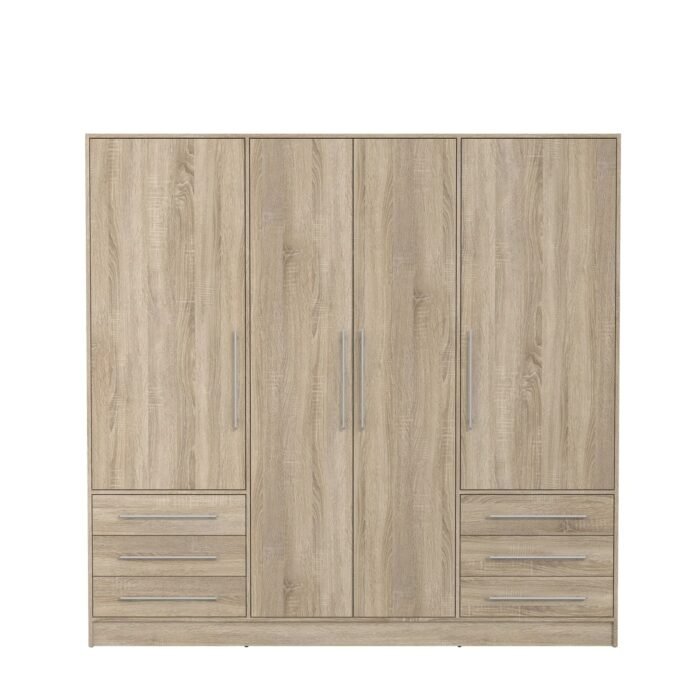 Modern Oasis 6 Doors Wardrobe