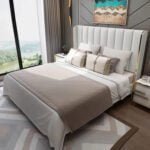 Modular Premium Bed With Golden Stripe
