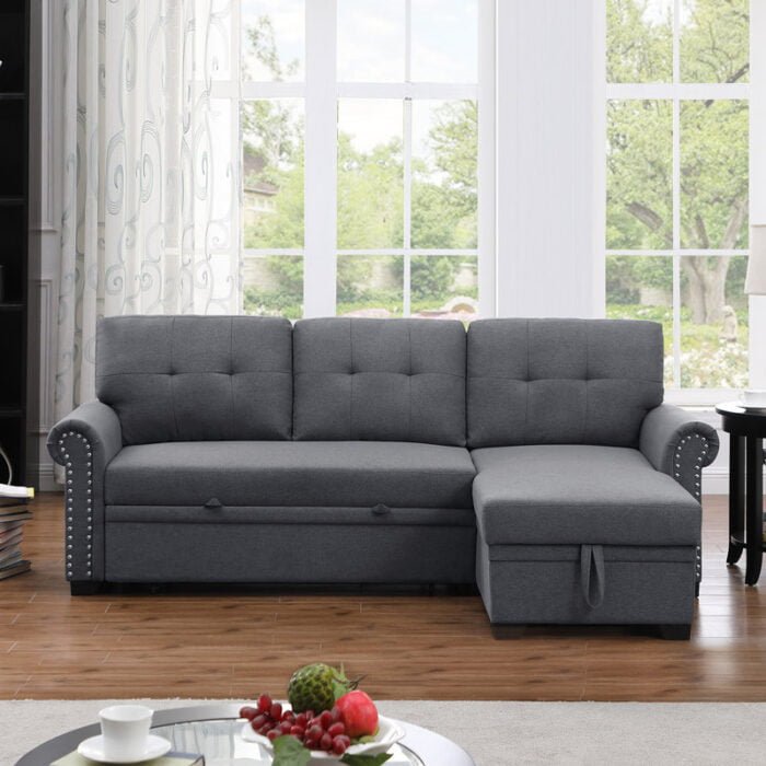 Avana Upholstered Pull Out Sofa Bed