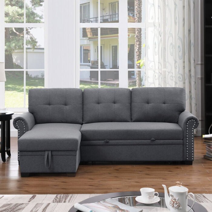 Avana Upholstered Pull Out Sofa Bed