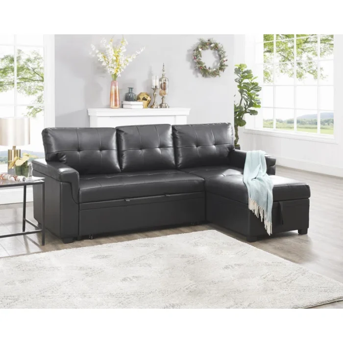 Greek Avano Leather Sofa Bed