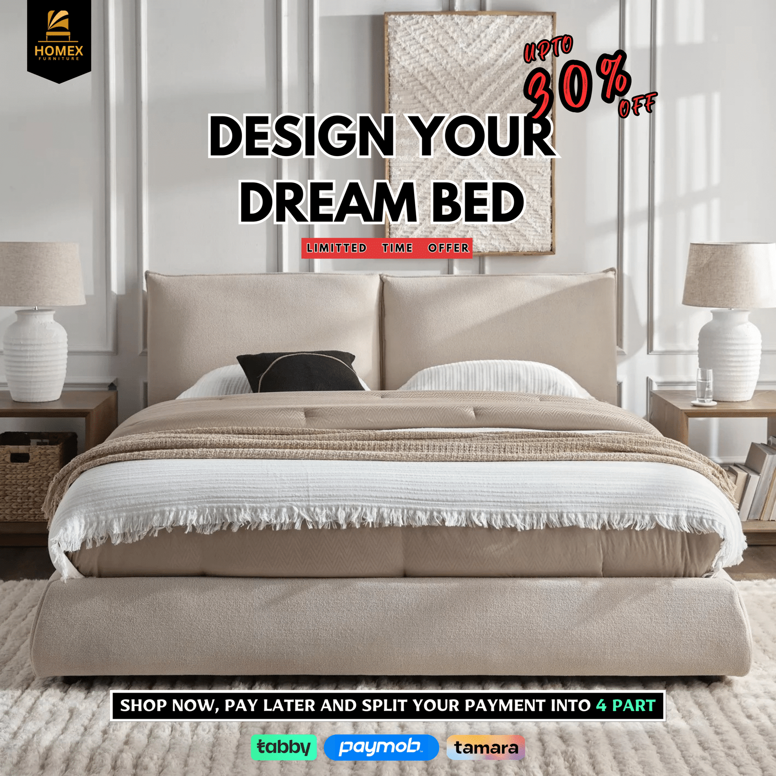 Act Fast! ✨😍 our LIMITED TIME OFFER 🤩🤯, Extra saving Up To 30% 🎉, Don't miss out Create Your Dream Home with Style Now 💫
