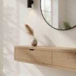 Aura Floating Console Oak Dresser Unit - Image 2