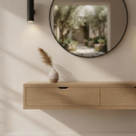 Aura Floating Console Oak Dresser Unit - Image 5