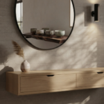 Aura Floating Console Oak Dresser Unit - Image 6