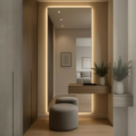 Vesta Reflective Dressing Vanity Console