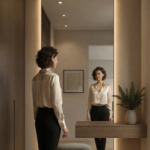 Vesta Reflective Dressing Vanity Console - Image 5