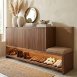 Entryway Credenza Shoe Organizer
