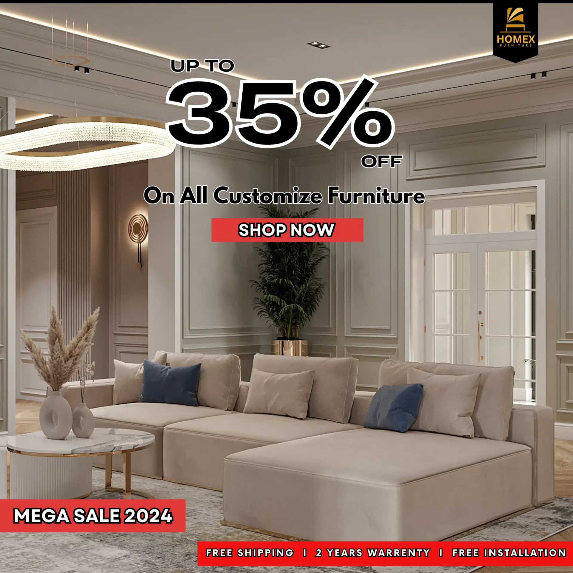 winter sale 35% off furniture in UAE Dubai