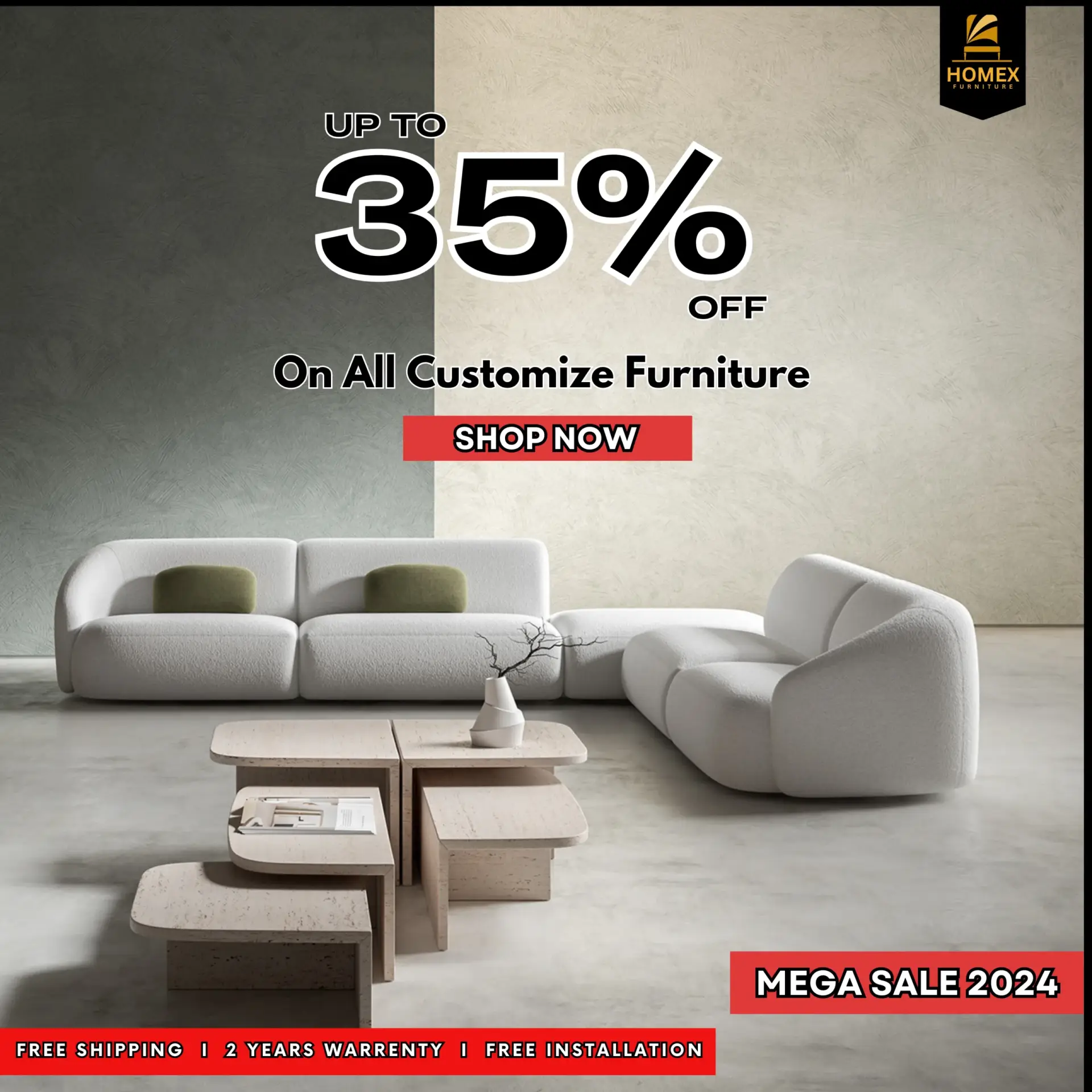 winter sale 35% off furniture in UAE Dubai